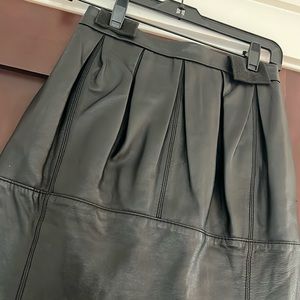 BCBG Leather Skirt